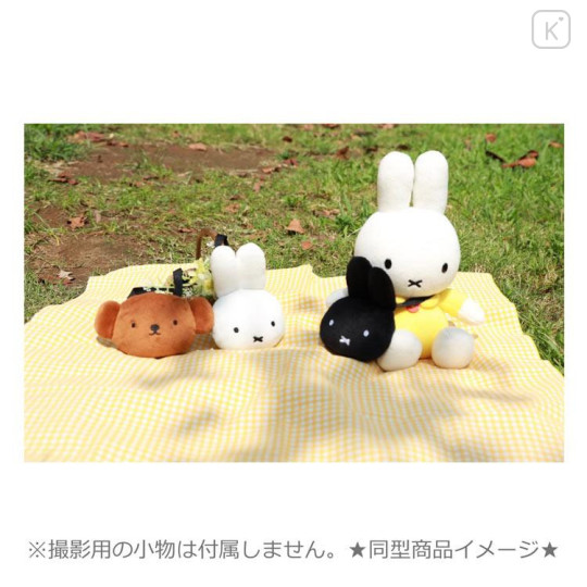 Japan Miffy Miniature Keychain Bag Charm - Miffy : Shoulder Crossbody Bag Face Beige - 4