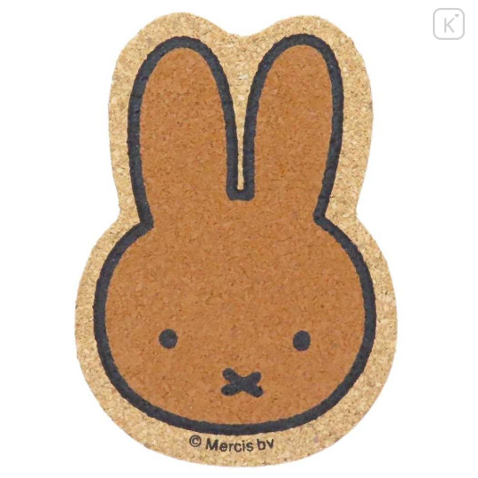 Japan Miffy Cork Coaster - Melanie : Face Colorful - 1