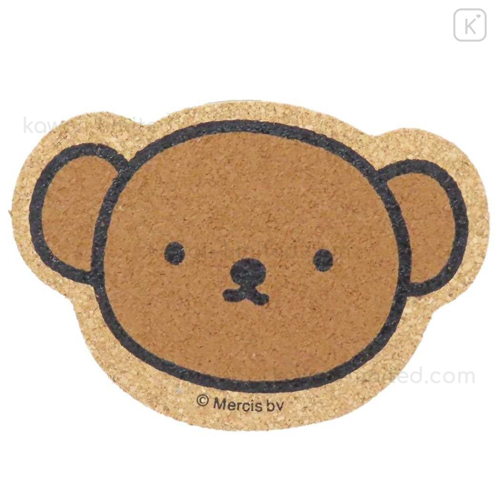 Japan Miffy Cork Coaster - Boris : Face Colorful | Kawaii
