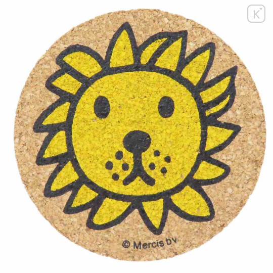 Japan Miffy Cork Coaster - Lion Colorful - 1
