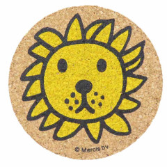 Japan Miffy Cork Coaster - Lion Colorful