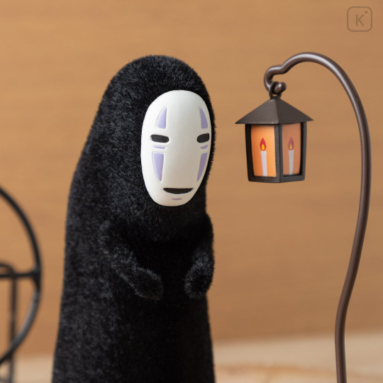 Japan Ghibli Flocked Figure - Spirited Away : No-Face Lantern - 3