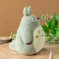 Japan Ghibli Flocked Figure - Totoro : Large Grey - 2