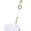 Japan Disney Pass Case Card Holder & Coin Case & Reel - Rapunzel : Watercolor White - 4