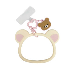 Japan San-X Multi Ring Plus with Silicone Bracelet Phone Charm - Chairoikoguma & Korilakkuma