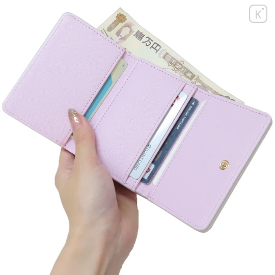 Japan Disney Trifold Wallet - Rapunzel : Watercolor Flower - 3