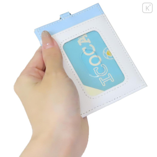 Japan Sanrio Pass Case - Hello Kitty : Sky Blue All-over - 2