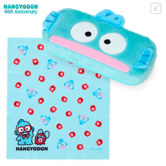 Japan Sanrio Original Glasses Case - Hangyodon 40th Anniversary Happy Life - 1