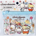 Japan Sanrio Flake Sticker with Slider Case - Boys Cinnamoroll & Pochacco & Pompompurin : Colorful Donut - 1