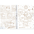 Japan Sanrio A5 Coloring Book - Hapidanbui Boys - 3