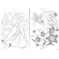 Japan Disney A5 Coloring Book - Disney Princess & The Little Mermaid : Painting - 2