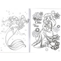 Japan Disney A5 Coloring Book - Disney Princess & The Little Mermaid : Painting - 3