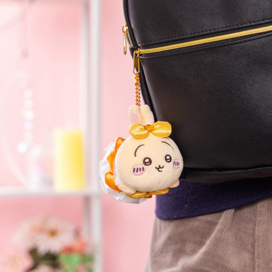 Japan Chiikawa Petit Mini Mascot Holder - Usagi : Magical Chiikawa Laying Down - 2