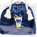 Japan Mofusand Clear Drawstring Tote Bag - Cat Nyan Colorful Soda - 6