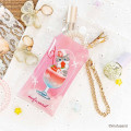 Japan Mofusand Multi Clear Pouch (S) with Carabiner - Cat : Colorful Soda Strawberry - 2