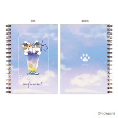 Japan Mofusand A6 Ring Notebook - Cat : Colorful Soda