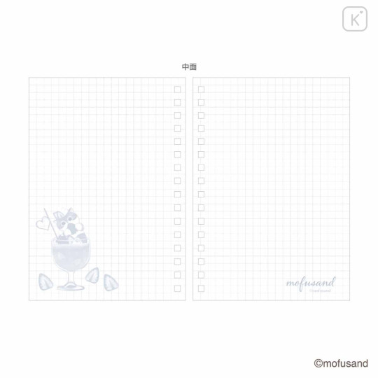 Japan Mofusand A6 Ring Notebook - Cat : Colorful Soda - 2