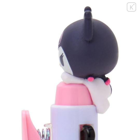Japan Sanrio Original Mascot EnerGel 2 Color Multi Gel Pen - Kuromi - 5