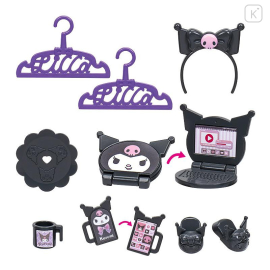 Japan Licca × Sanrio Doll Room Set - Licca-chan & Kuromi - 4