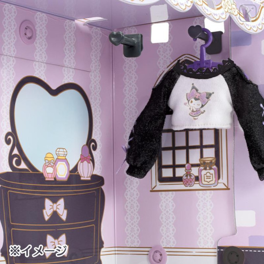 Japan Licca × Sanrio Doll Room Set - Licca-chan & Kuromi - 6