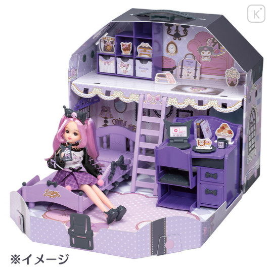 Japan Licca × Sanrio Doll Room Set - Licca-chan & Kuromi - 8