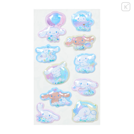 Japan Sanrio Shake Shake Capsule Seal Sticker - Cinnamoroll : Star Night 3D - 2