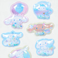 Japan Sanrio Shake Shake Capsule Seal Sticker - Cinnamoroll : Star Night 3D - 3