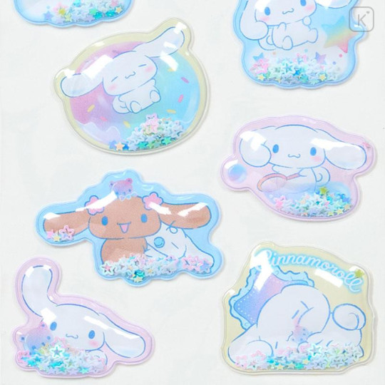 Japan Sanrio Shake Shake Capsule Seal Sticker - Cinnamoroll : Star Night 3D - 4
