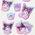 Japan Sanrio Shake Shake Capsule Seal Sticker - Kuromi : Baku 3D - 4