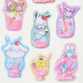 Japan Sanrio Shake Shake Capsule Seal Sticker - Characters : Soda Drink 3D - 4