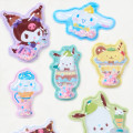 Japan Sanrio Shake Shake Capsule Seal Sticker - Characters : Dessert 3D - 3
