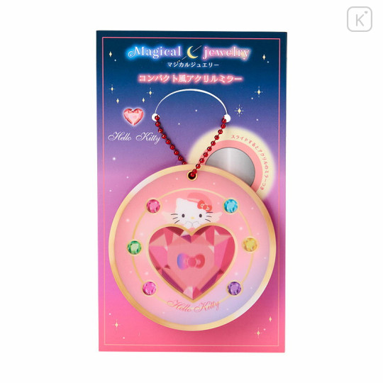 Japan Sanrio Compact Acrylic Mirror - Hello Kitty : Magical Jewelry - 1