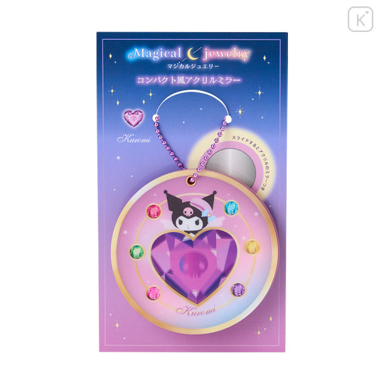 Japan Sanrio Compact Acrylic Mirror - Kuromi : Magical Jewelry - 1