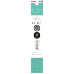 Japan Zebra bLen NC-0.7 Ballpoint Pen Refill - 0.7mm Black