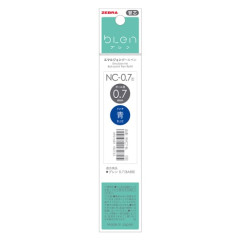 Japan Zebra bLen NC-0.7 Ballpoint Pen Refill - 0.7mm Blue