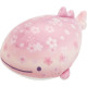 Japan San-X Super Mochimochi Round Plush Toy (M) - Jinbesan : 10th Anniversary Sakura Cherry Blossom
