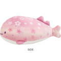 Japan San-X Super Mochimochi Round Plush Toy (M) - Jinbesan : 10th Anniversary Sakura Cherry Blossom - 2
