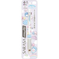 Japan San-X Sarasa Multi 4+1 Gel Pen & Mechanical Pencil - Jinbesan : 10th Anniversary Balloon Fish - 1