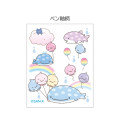 Japan San-X Sarasa Multi 4+1 Gel Pen & Mechanical Pencil - Jinbesan : 10th Anniversary Balloon Fish - 2