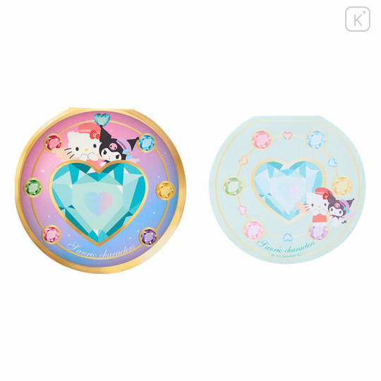 Japan Sanrio Compact Memo - Hello Kitty & Kuromi : Magical Jewelry - 2