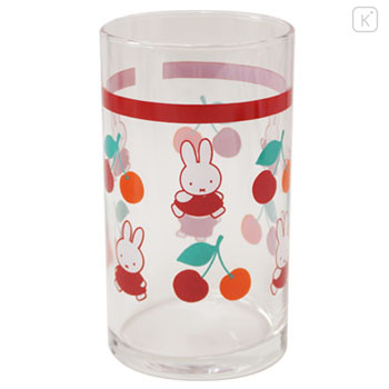 Japan Miffy Glass Tumbler - Miffy : Retro Cherry - 1