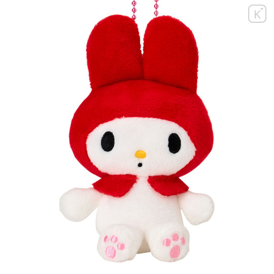 Japan Sanrio Mascot Holder - My Melody : 50th Anniversary Sitting Red - 2