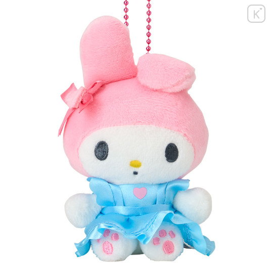 Japan Sanrio Mascot Holder - My Melody : 50th Anniversary Apron Blue - 2