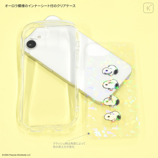 Japan Peanuts Crystal Clear iPhone 16e Case - Snoopy - 3