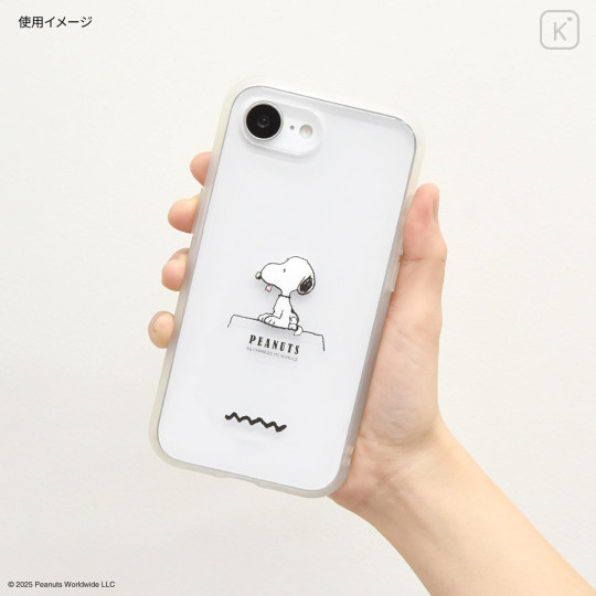 Japan Peanuts IIIIfit Clear iPhone 16e Case - Snoopy : House - 4