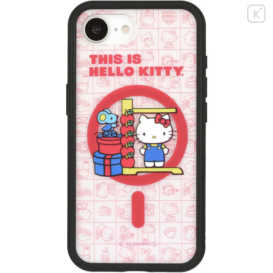 Japan Sanrio IIIIfit Plump Frame iPhone Case - This is Hello Kitty : iPhone16e - 1