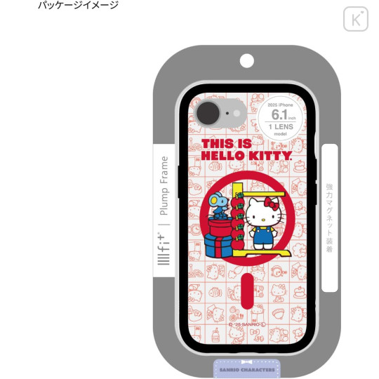 Japan Sanrio IIIIfit Plump Frame iPhone Case - This is Hello Kitty : iPhone16e - 7