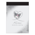 Japan Sanrio Mini Notepad - Kuromi : Watercolor Cloud Drawing - 1