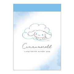 Japan Sanrio Mini Notepad - Cinnamoroll : Watercolor Cloud Drawing
