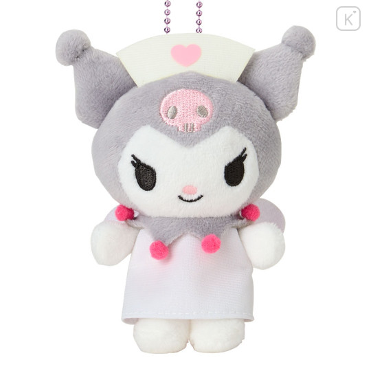Japan Sanrio Mascot Holder - Kuromi : 20th Anniversary Nurse White - 2